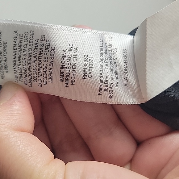 Dress the Population- Aila Asymmetrical Body-Con Dress-Size XS - Picture 10 of 17